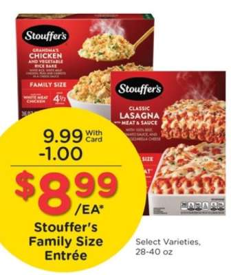 Stouffer's Family Size Entrée