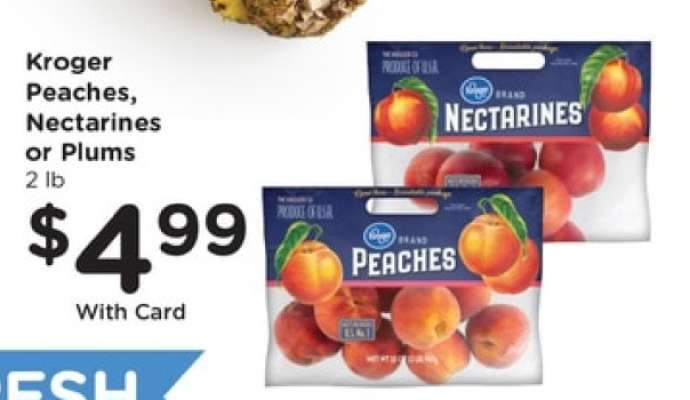 Kroger Peaches, Nectarines or Plums