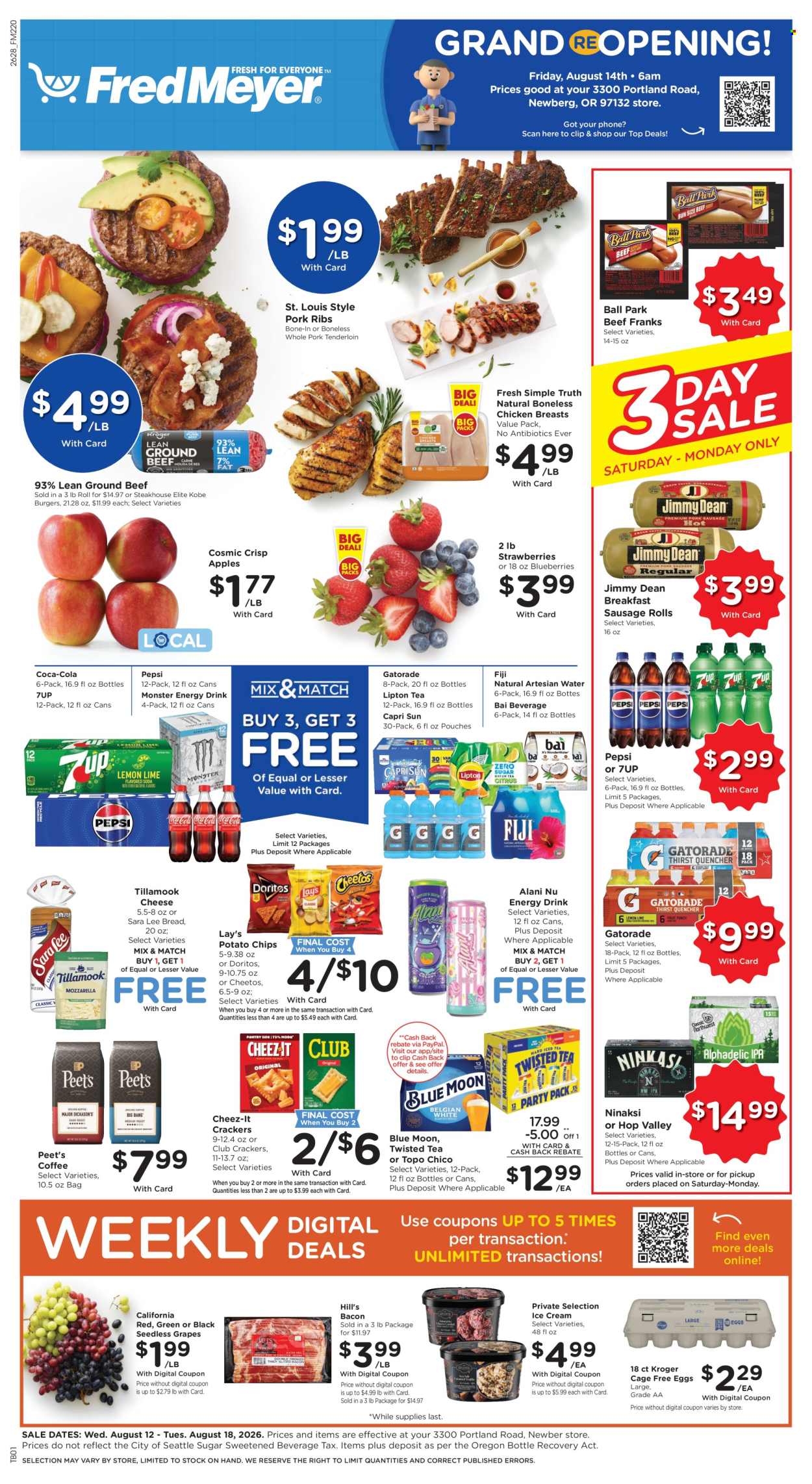 Fred Meyer ad  - 08.12.2026 - 08.18.2026. Page 1