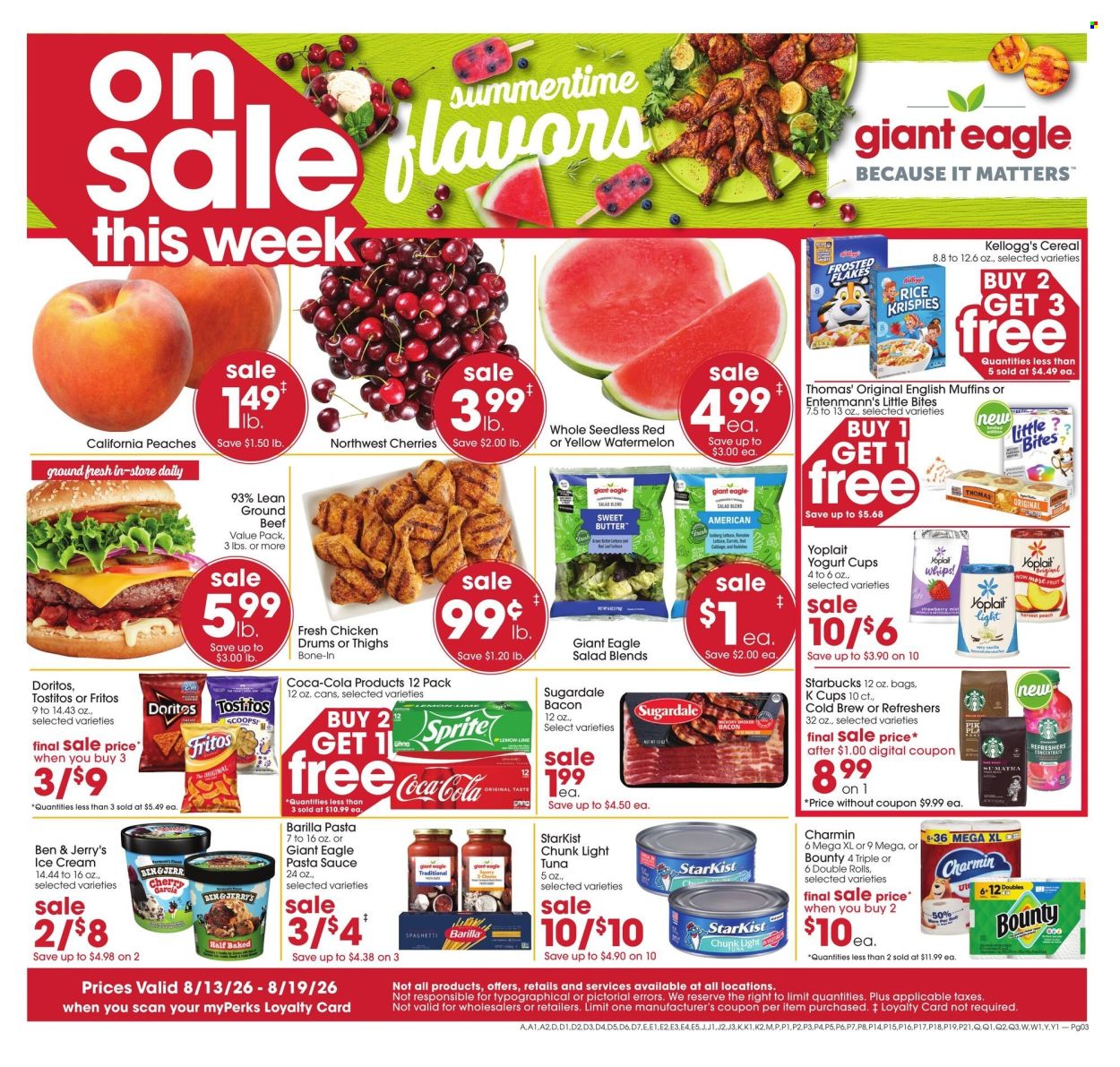 Giant Eagle ad  - 08.13.2026 - 08.19.2026. Page 1