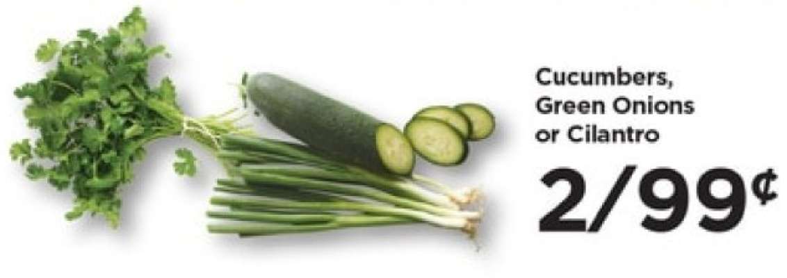Cucumbers, Green Onions or Cilantro