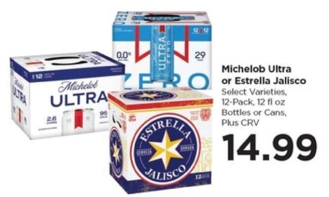 Michelob Ultra or Estrella Jalisco