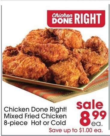 Chicken Done Right! Mixed Fried Chicken