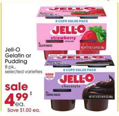 Jell-O Gelatin or Pudding