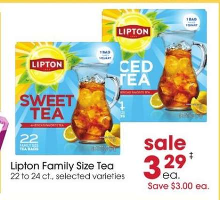 LIPTON FAMILY SIZE TEA