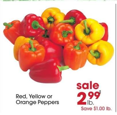 Red, Yellow Or Orange Peppers