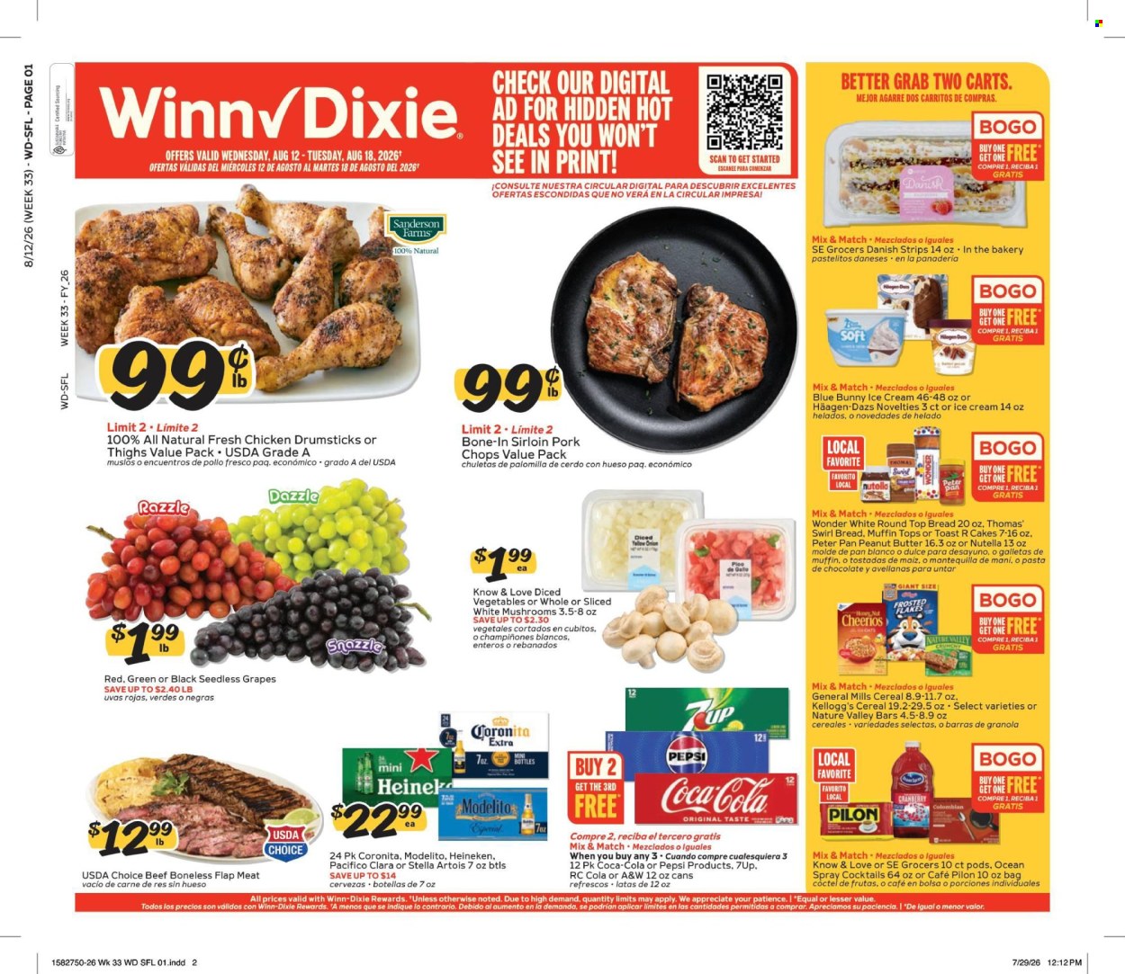 Winn Dixie ad  - 08.12.2026 - 08.18.2026. Page 1