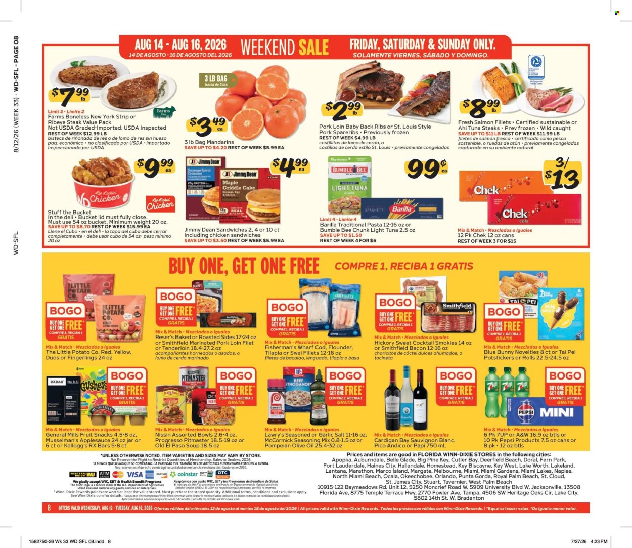 Winn Dixie ad  - 08.12.2026 - 08.18.2026. Page 8
