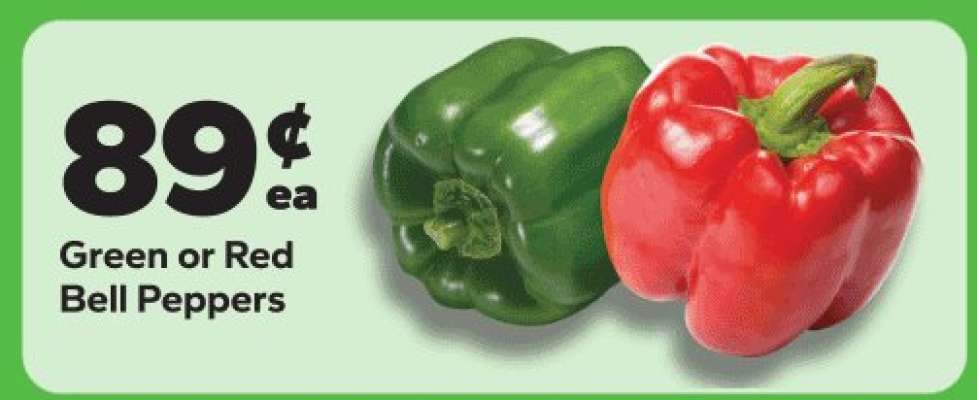 Green or Red Bell Peppers