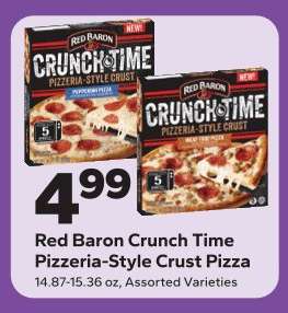 Red Baron Crunch Time Pizzeria-Style Crust Pizza