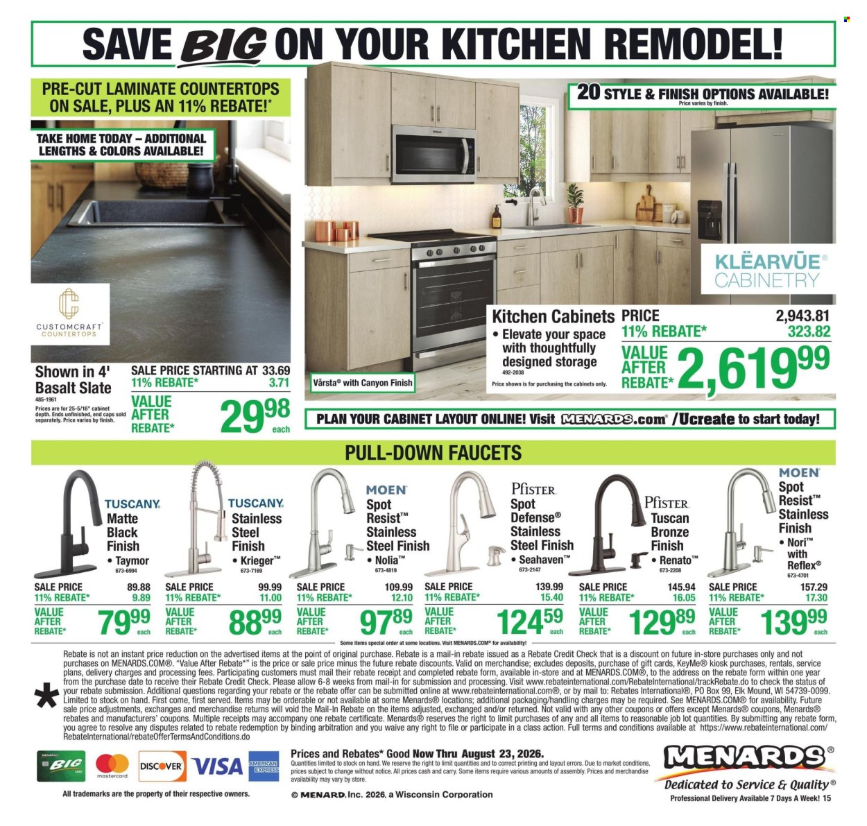 Menards ad  - 08.13.2026 - 08.23.2026. Page 19