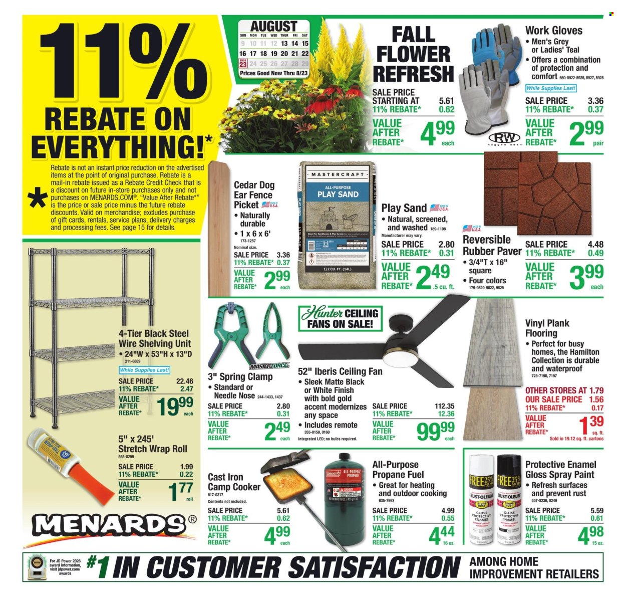 Menards ad  - 08.13.2026 - 08.23.2026. Page 1
