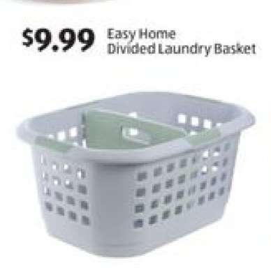 Easy Home Divided Laundry Basket