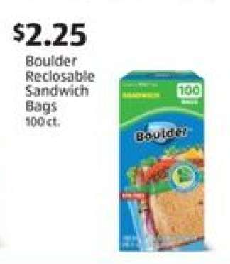 Boulder Reclosable Sandwich Bags