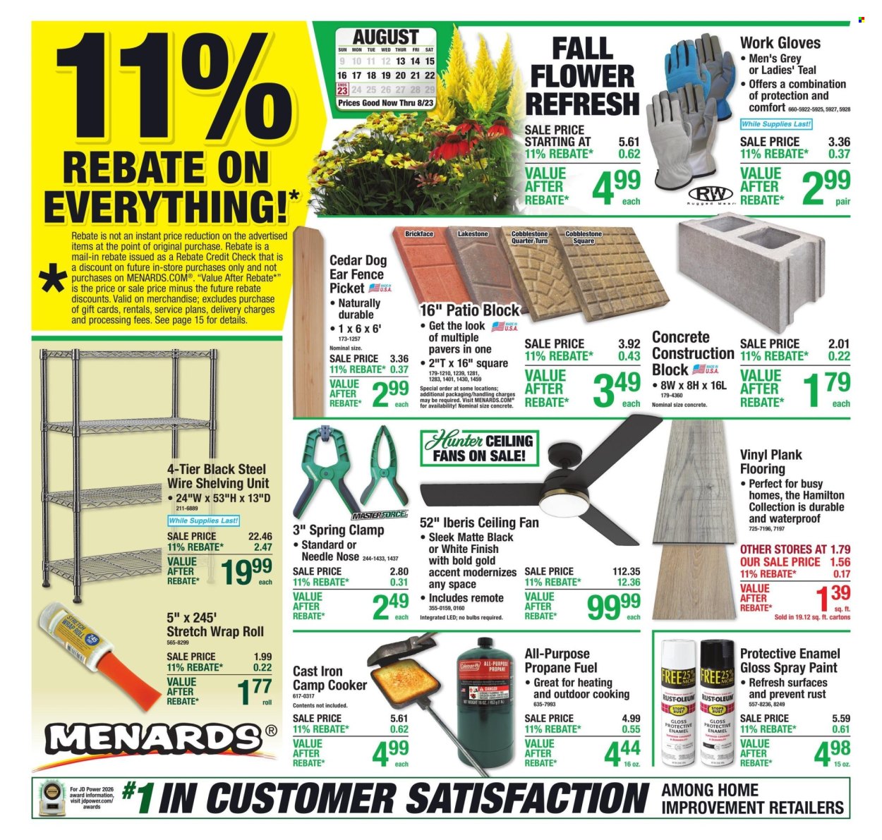 Menards ad  - 08.13.2026 - 08.23.2026. Page 1