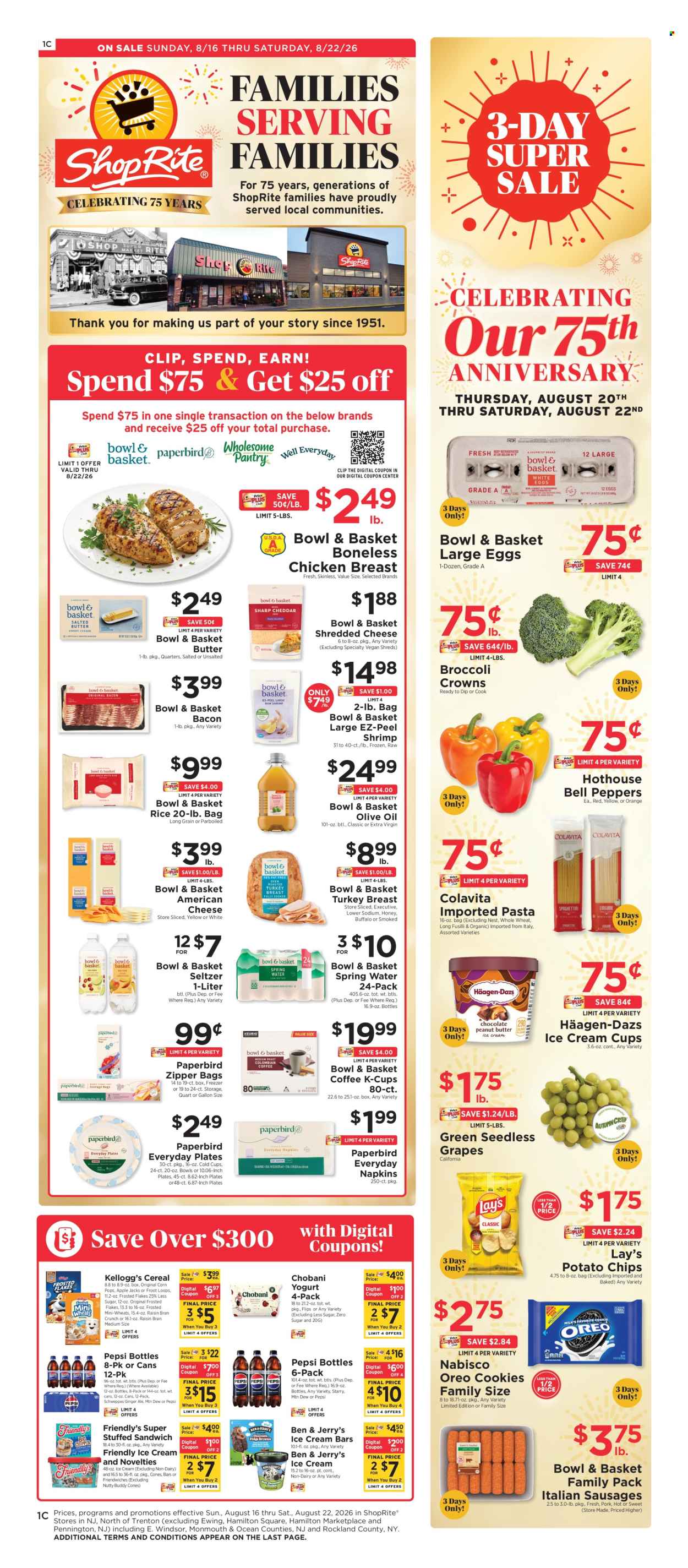 ShopRite ad  - 08.16.2026 - 08.22.2026. Page 1