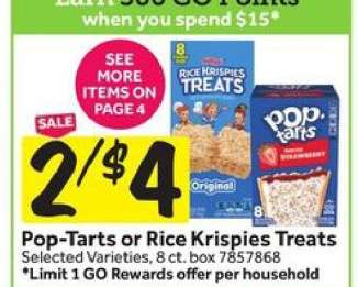 Pop-Tarts or Rice Krispies Treats
