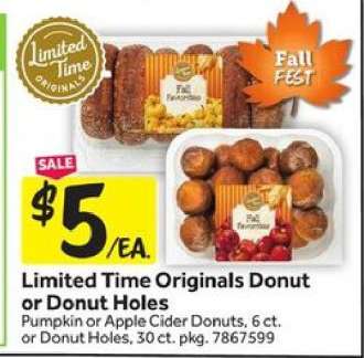 Limited Time Originals Donut or Donut Holes