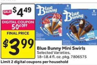 Blue Bunny Mini Swirls