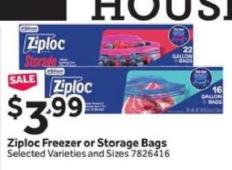 Ziploc Freezer or Storage Bags