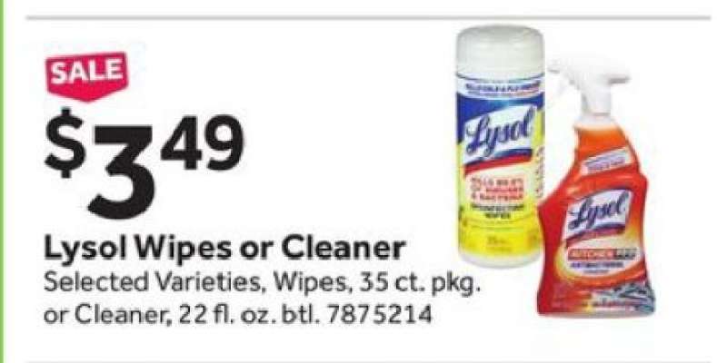 Lysol Wipes or Cleaner
