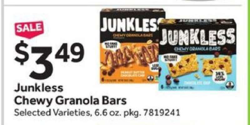 JUNKLESS Chewy Granola Bars