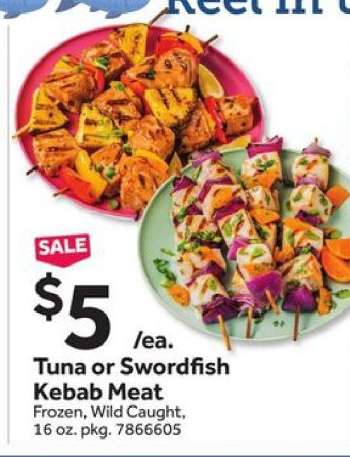 Tuna or Swordfish Kebab Meat