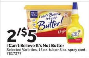 I Can't Believe It's Not Butter!