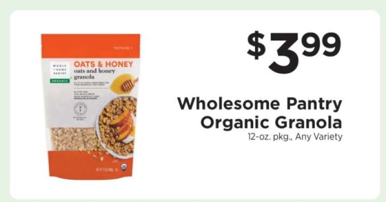 Wholesome Pantry Organic Granola