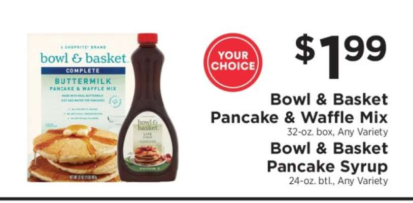 Bowl & Basket Pancake & Waffle Mix / Bowl & Basket Pancake Syrup