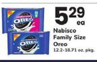 Nabisco Family Size Oreo