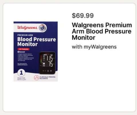 Walgreens Premium Arm Blood Pressure Monitor