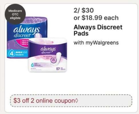 Always Discreet Pads