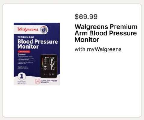Walgreens Premium Arm Blood Pressure Monitor