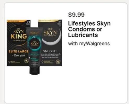 Lifestyles Skyn Condoms or Lubricants