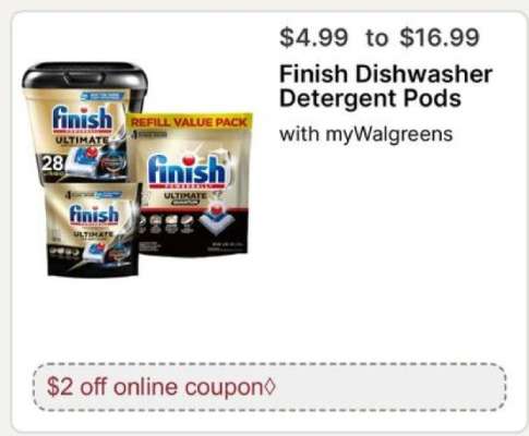 Finish Dishwasher Detergent Pods