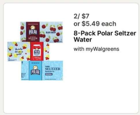 8-Pack Polar Seltzer Water