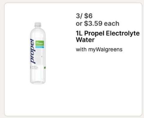 1L Propel Electrolyte Water
