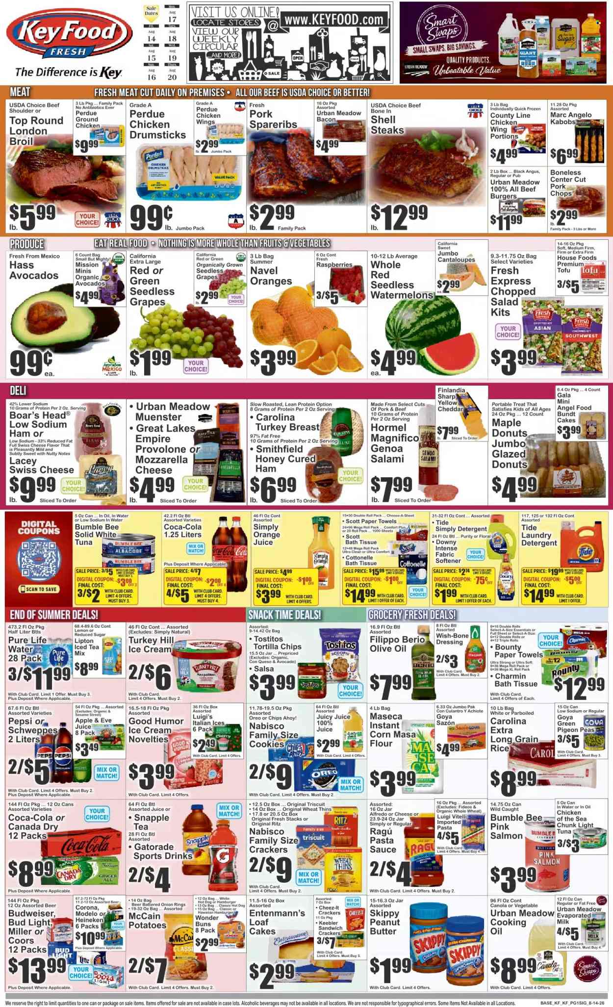 Key Food ad  - 08.14.2026 - 08.20.2026. Page 1