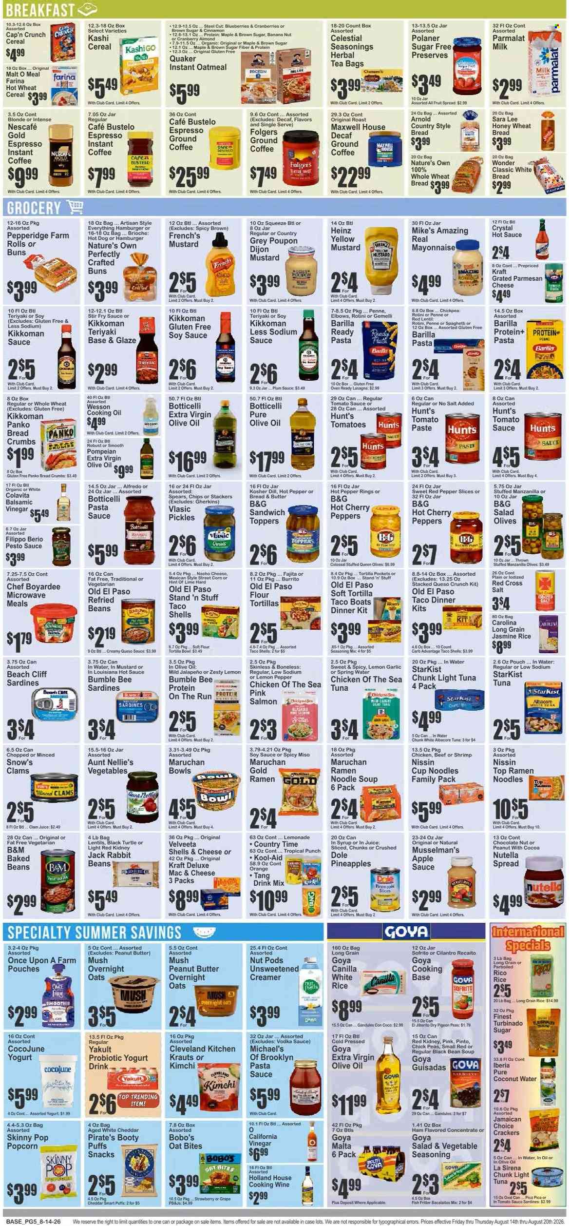 Key Food ad  - 08.14.2026 - 08.20.2026. Page 5