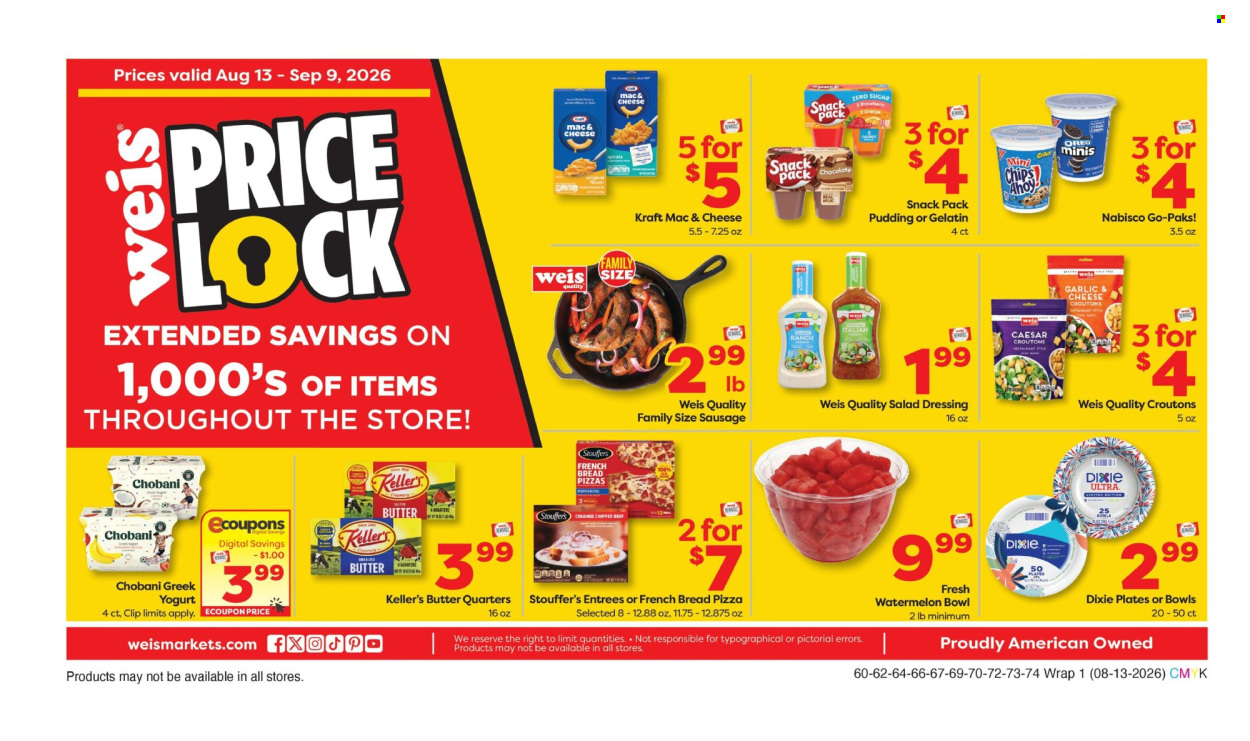 Weis ad  - 08.13.2026 - 09.09.2026. Page 1