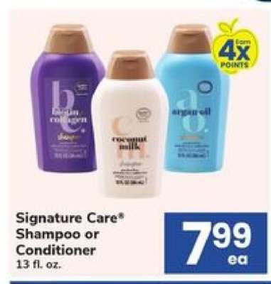 Signature Care Shampoo or Conditioner