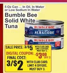 Bumble Bee Solid White Tuna