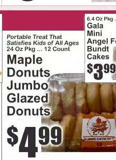 Maple Donuts Jumbo Glazed Donuts