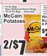 McCain Potatoes