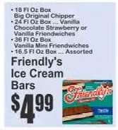 Friendly's Ice Cream Bars