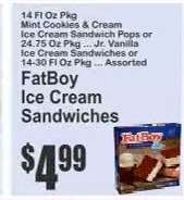 FatBoy Ice Cream Sandwiches