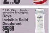 Dove Invisible Solid Deodorant*
