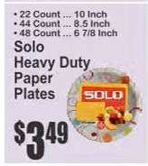 Solo Heavy Duty Paper Plates