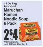 Maruchan Ramen Noodle Soup 6-Pack